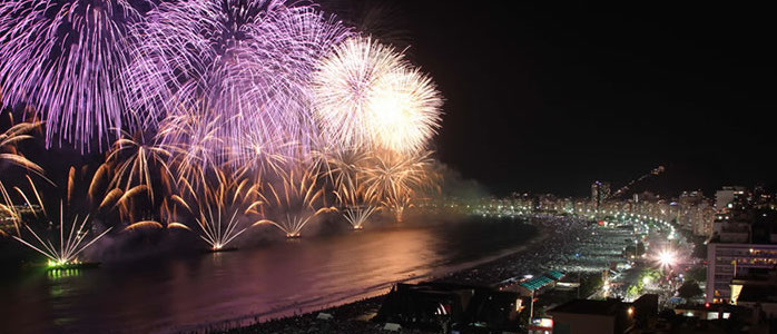 Rio Fireworks on CopaCabana