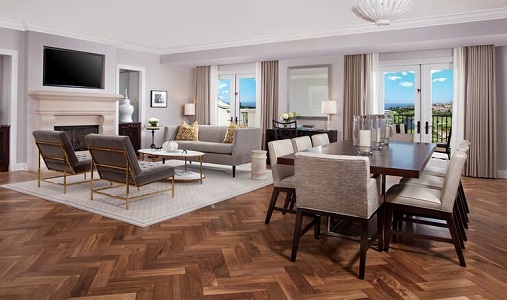Waldorf Astoria Monarch Beach  ocean grand suite living dining-room