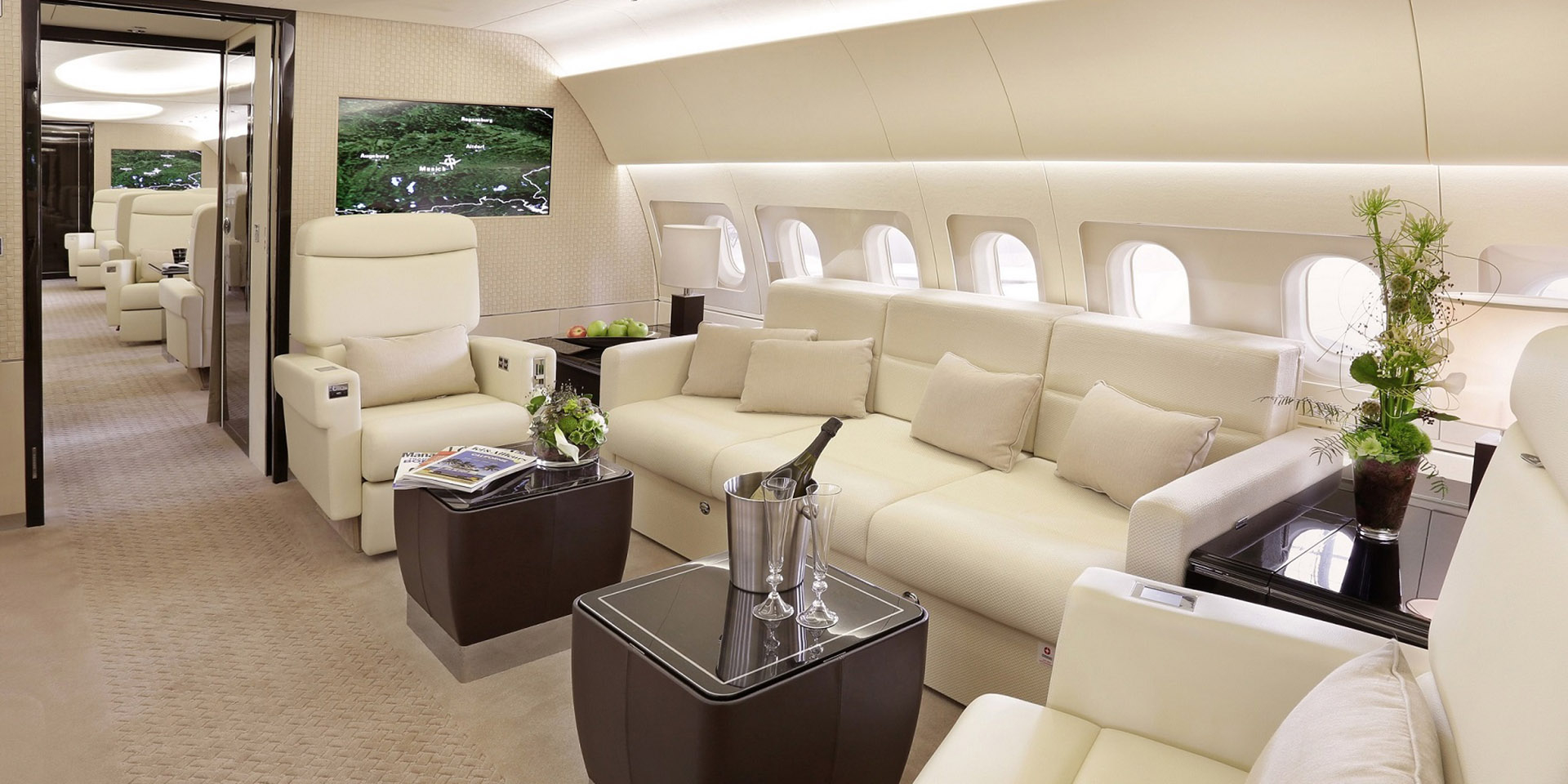 Aman Private Jet Interior