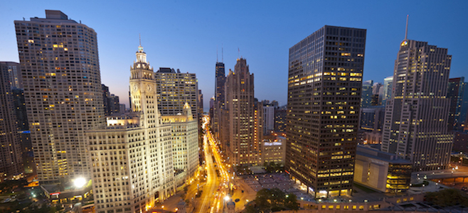 Magnificent Mile at Night