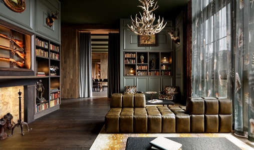 Grand Bohemian Lodge Greenville, Autograph Collection - Library - Book on ClassicTravel.com