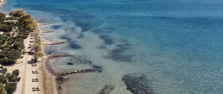 Domes of Elounda Autograph Collection - Beach Aerial View - Book on ClassicTravel.com