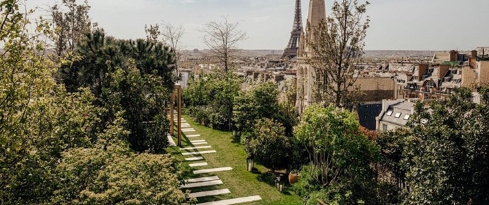 Bulgari Hotels and Resorts Paris - Rooftop Garden - Book on ClassicTravel.com