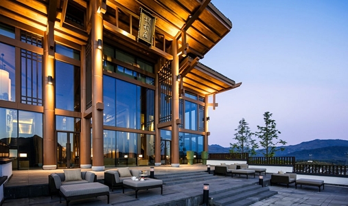 Banyan Tree Huangshan - Lobby Terrace - Book on ClassicTravel.com
