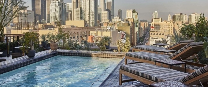 Downtown LA Proper Hotel Los Angeles - Rooftop Pool - Book on ClassicTravel.com