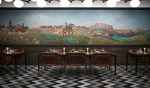 Fairmont Palliser - Hawthorn Dining Room Mural - Book on ClassicTravel.com