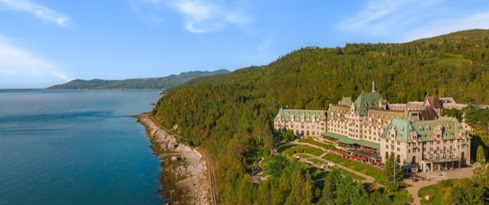 Fairmont Le Manoir Richelieu - Aerial View - Book on ClassicTravel.com