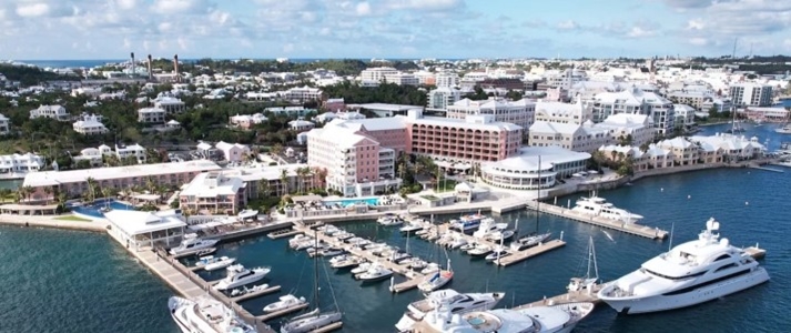 Hamilton Princess & Beach Club - A Fairmont Managed Hotel - Aerial View - Book on ClassicTravel.com