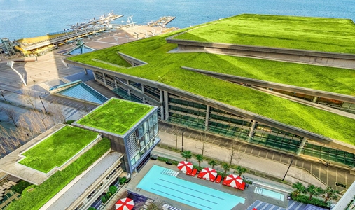 Fairmont Pacific Rim - Aerial View - Book on ClassicTravel.com