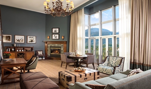 Fairmont Château Whistler - Suite Living Room - Book on ClassicTravel.com