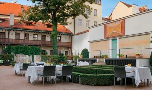 Augustine, a Luxury Collection Hotel, Prague - Augustine Restaurant Sundial Garden - Book on ClassicTravel.com