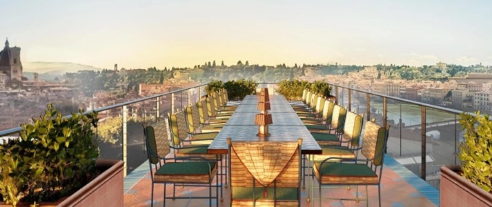 The Excelsior a Luxury Collection Hotel Florence - Lounge Cosimo Terrace - Book on ClassicTravel.com