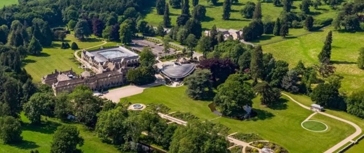 Grantley Hall - Aerial View - Book on ClassicTravel.com