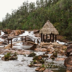 Gaia Riverlodge - Waterfall - Book on ClassicTravel.com