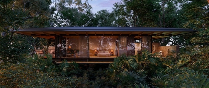 Rio Perdido - West Bungalow Exterior