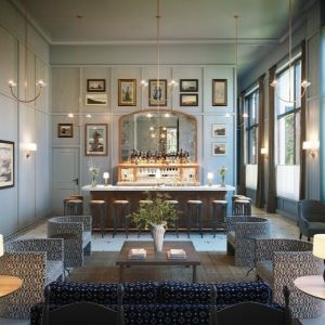 Longfellow Hotel - Bar Area of Lobby