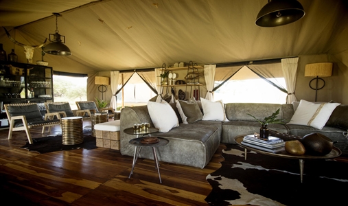 Siringit Migration Camp - Lounge Tent - Book on ClassicTravel.com