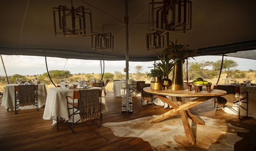 Siringit Migration Camp - Dining Tent - Book on ClassicTravel.com