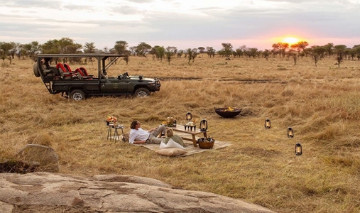Siringit Migration Camp - Private Sunset Drinks - Book on ClassicTravel.com