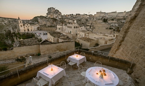 Sant Angelo Matera - Restaurant Terrace - Book on ClassicTravel.com