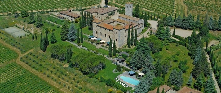 Castello di Spaltenna - Aerial View - Book on ClassicTravel.com