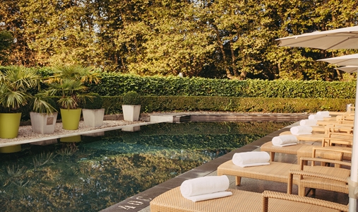 Château D'Ouchy - Swimming Pool SideView- Book on ClassicTravel.com