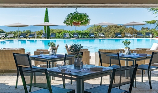 Les Bories - Bistro by the Pool - Book on ClassicTravel.com