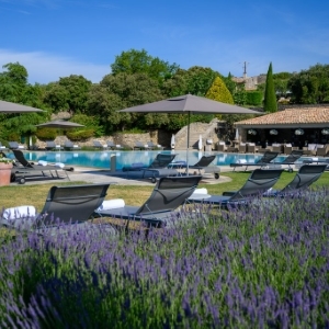 Les Bories - Sunbeds by the Pool - Book on ClassicTravel.com