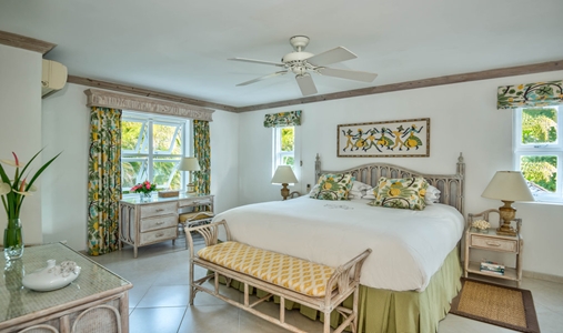 Coral Reef Club - Luxury Cottage Suite Bedroom - Book on ClassicTravel.com