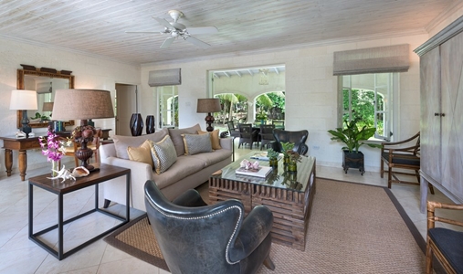 Coral Reef Club - Tamarind Villa Living Room - Book on ClassicTravel.com