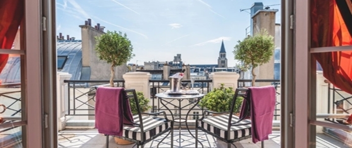 L'Hotel - Chic Terrace - Book on ClassicTravel.com
