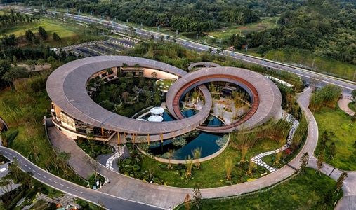 Chengdu Expo Waterfall Hotel - MGallery Collection - Aerial View - Book on ClassicTravel.com