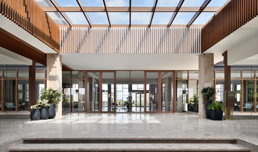 JW Marriott Bengaluru Prestige Golfshire Resort & Spa - Resor Main Porch - Book on ClassicTravel.com