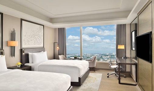JW Marriott Hotel Kolkata - Deluxe Twin Twin Guest Room - Book on ClassicTravel.com