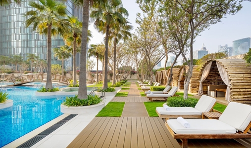 JW Marriott Marquis City Center Doha - Pool Cabanas - Book on ClassicTravel.com