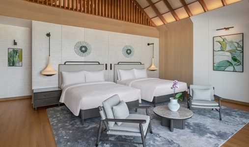 JW Marriott Kaafu Atoll Island Resort - Twin Twin  Guest Room - Book on ClassicTravel.com