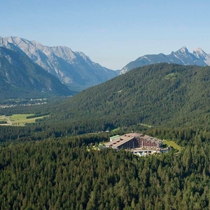 Interalpen Hotel Tyrol - Aerial View View - Book on ClassicTravel.com