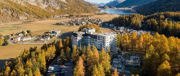 Hotel Waldhaus Sils - Aerial View - Book on ClassicTravel.com