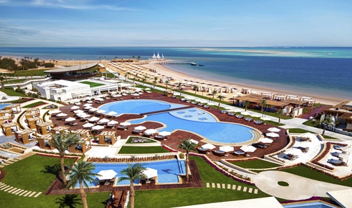 Rixos Premium Magawish Suites and Villas - Aerial Pool - Book on ClassicTravel.com