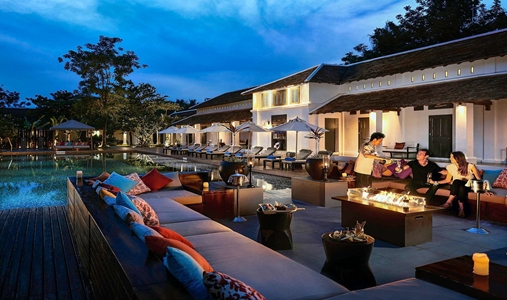 Sofitel Luang Prabang - Firepit by the Pool - Book on ClassicTravel.com