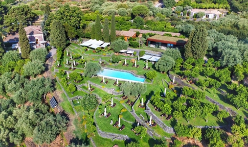 Monaci delle Terre Nere - Aerial View - Book on ClassicTravel.com