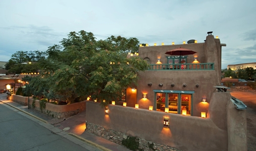 The Inn of the Five Graces - Luminaria Exterior - Book on ClassicTravel.com