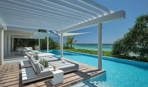 Banwa Private Island - Private Villa Pool Lounge - Book on ClassicTravel.com