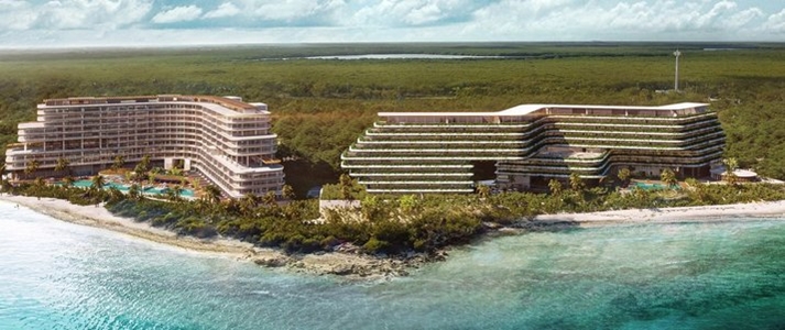 The St Regis Costa Mujeres Resort Cancun - Aerial View - Book on ClassicTravel.com