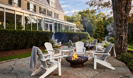 The Mayflower Inn & Spa, Auberge Resorts Collection - Firepit - Book on ClassicTravel.com