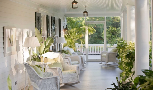 The Mayflower Inn & Spa, Auberge Resorts Collection - Porch - Book on ClassicTravel.com