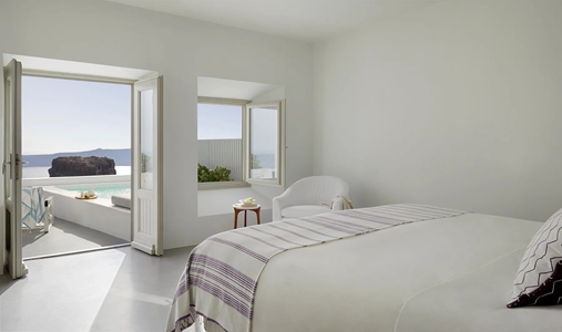 Grace Santorini, Auberge Resorts Collection - Guest Room 3 - Book on ClassicTravel.com